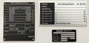 Typeplaatjes graveren